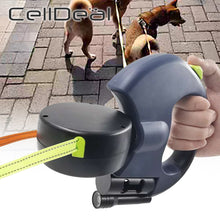 Load image into Gallery viewer, 2 Color Retractable Dual Pet Leash