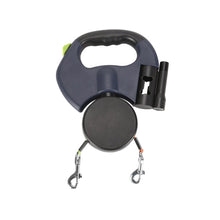 Load image into Gallery viewer, 2 Color Retractable Dual Pet Leash