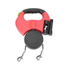 Load image into Gallery viewer, 2 Color Retractable Dual Pet Leash
