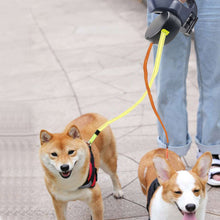 Load image into Gallery viewer, 2 Color Retractable Dual Pet Leash